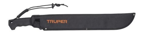 103827 - Machete doble filo 14", cacha inyectada, con funda, TRUPER