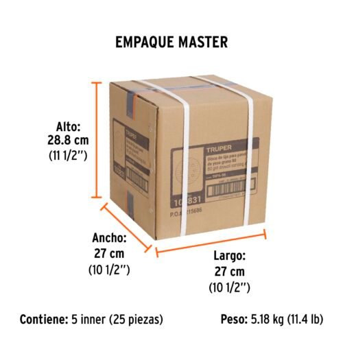 103831 - Paquete con 5 discos de lija 9" grano 80, para LIPA-9A