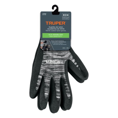 103868.3 103868 - Guantes de nylon recubiertos de nitrilo arenoso, XCH, Truper