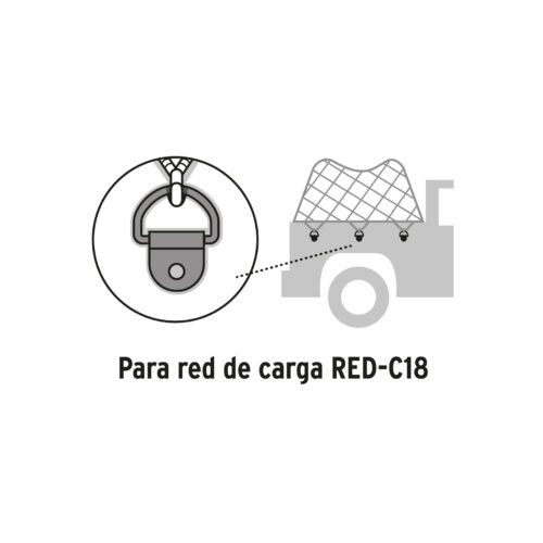 103870 - Blister con 12 anclajes para red de carga de 1.5 ton.