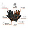 103873 - Guante con protección para motociclista, CH, TRUPER