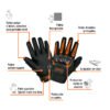 103874 - Guante con protección para motociclista, M, TRUPER