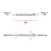 103879 103879 - Broca para centrar con doble punta #1, TRUPER