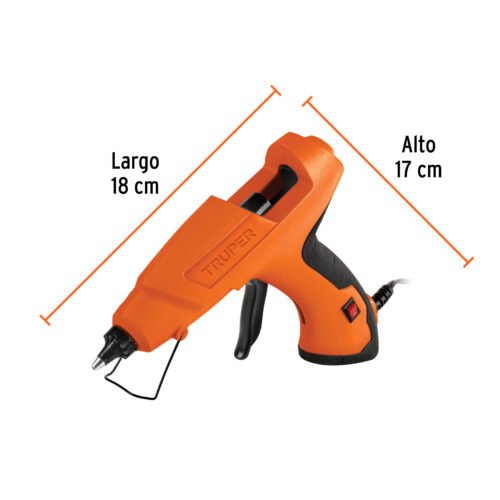 103907.2 103907 - Pistola eléctrica de 80 W para silicón de 1/2", TRUPER
