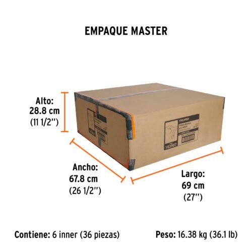 103907.4 103907 - Pistola eléctrica de 80 W para silicón de 1/2", TRUPER