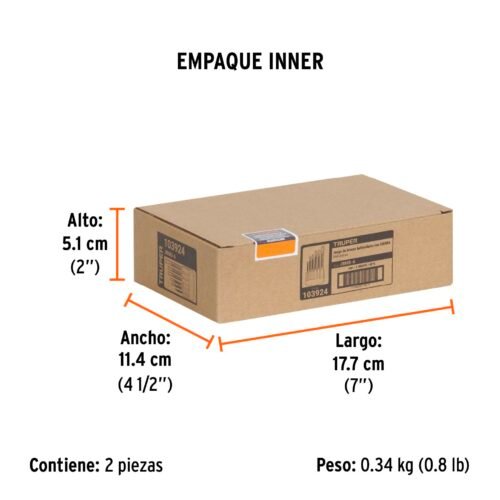 103924 - Juego de 6 brocas helicoidales con sierra, TRUPER