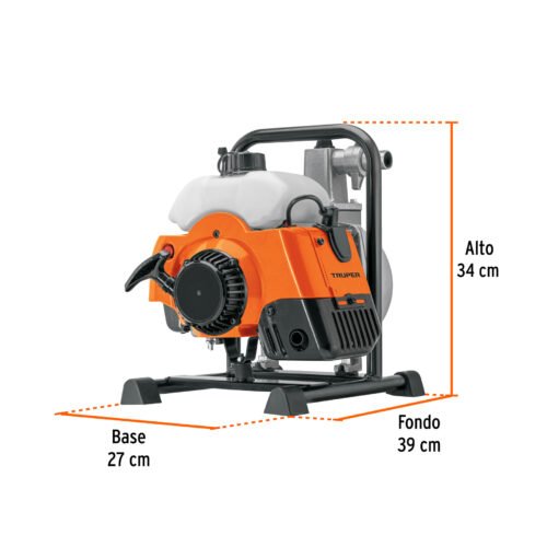 103926 - Motobomba autocebante 1"x1", gasolina 2HP, agrícola, TRUPER