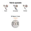 103927 - Pistola p/pintar Híbrida vaso plástico,1.3mm, TRUPER