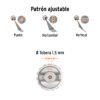 103928 - Pistola p/pintar híbrida vaso plástico,1.5mm, TRUPER
