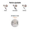 103929 - Pistola p/pintar Híbrida vaso plástico,3.0mm, TRUPER