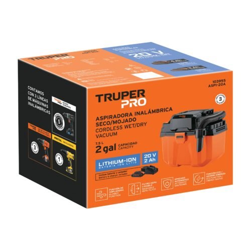 103955 103955 - Aspiradora, 20V, 1 batería 2Ah, TRUPER PRO