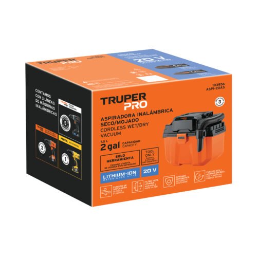 103956 - Aspiradora 20V, sin accesorios, TRUPER PRO