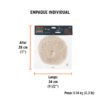 104003 - Borla p/pulir de lana trenzada de 7" hook and loop, TRUPER