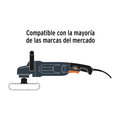 104005 - Borla p/pulir de lana trenzada de 8" doble cara,TRUPER