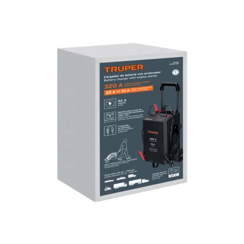 104021 - Cargador de baterías 50A, arrancador de 500A, 12V/24V