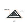 104023 - Escuadra 7" de aluminio color negro, p/muros de yeso, Truper