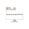 104059.2 104059 - Broca auger tipo berbiquí 3/8" X 6", TRUPER