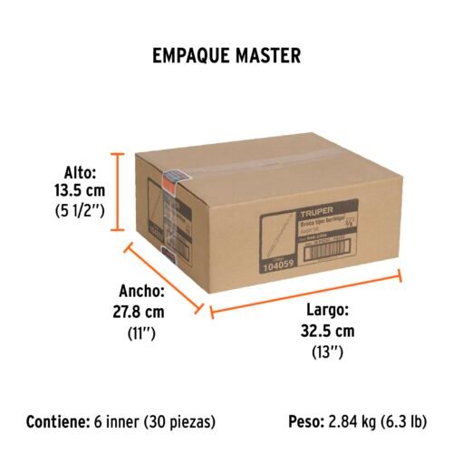 104059.5 104059 - Broca auger tipo berbiquí 3/8" X 6", TRUPER