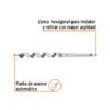 104060 - Broca auger tipo berbiquí 1/2" X 6", TRUPER
