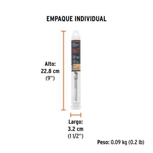 104060 - Broca auger tipo berbiquí 1/2" X 6", TRUPER