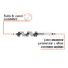 104063 - Broca auger tipo berbiquí 7/8" X 6", TRUPER