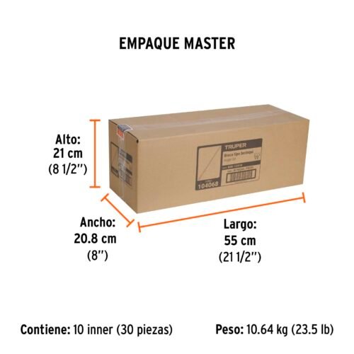 104068 - Broca auger tipo berbiquí 1/2" X 18", TRUPER
