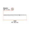 104070 - Broca auger tipo berbiquí 3/4" X 18", TRUPER