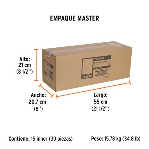104070 - Broca auger tipo berbiquí 3/4" X 18", TRUPER