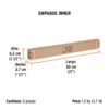 104072 - Broca auger tipo berbiquí 7/8" X 18", TRUPER