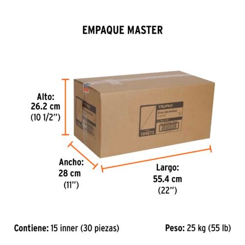 104073 - Broca auger tipo berbiquí 1" X 18", TRUPER