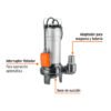 104078 - Bomba sumergible acero inox./hierro, a.sucia,1-1/2HP, TRUPER