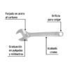 21816 - Llave ajustable (perico) 10" cromada, Pretul