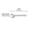 21816 - Llave ajustable (perico) 10" cromada, Pretul