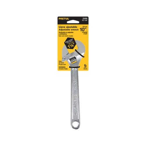 21816 - Llave ajustable (perico) 10" cromada, Pretul