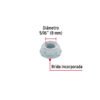 40937 40937 - Bolsa con 75 tuercas flange, 5/16", acero galvanizado, FIERO