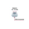 40939 - Bolsa con 25 tuercas flange, 1/2", acero galvanizado, FIERO