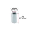 409441 40944 - Bolsa con 5 tuercas cople, 5/16" acero galvanizado , FIERO