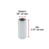 40950 - Bolsa con 2 tuercas cople, 7/8" acero galvanizado , FIERO