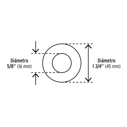 40959 - Bolsa de 1 kilo arandelas planas galvanizadas 5/8", FIERO