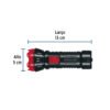 41010 - Linterna plástica de LED, 40 lm, recargable, ULTRACRAFT