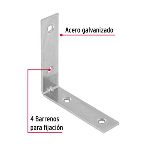 410331 41033 - Bolsa con 24 escuadras esquineras 2-1/2" x 2-1/2", FIERO