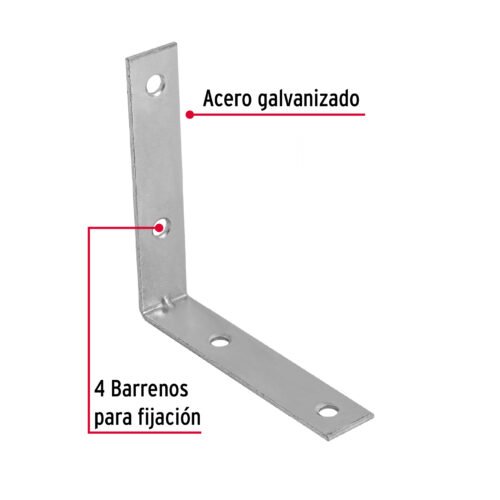 410351 41035 - Bolsa con 24 escuadras esquineras 3-1/2" x 3-1/2", FIERO
