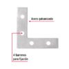 410391 41039 - Bolsa c/24 escuadras planas cantoneras 2" x 2", FIERO