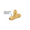 41056 - Tee unión de latón 5/16", Foset