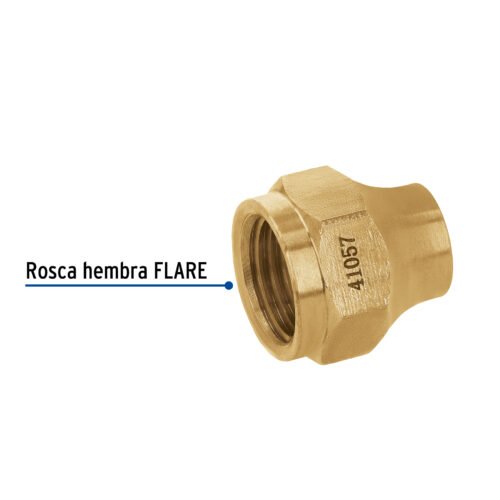 41057 - Tuerca cónica de latón 5/16", Foset