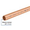41272 - Tubo rígido de cobre 3/4" tipo "L", 3m, 1.9kg, FOSET