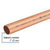 41273 41273 - Tubo rígido de cobre 1" tipo "L", 3m, 2.9kg, FOSET