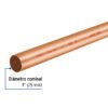 41276 41276 - Tubo rígido de cobre 1" tipo "M", 3m, 2.0kg, FOSET