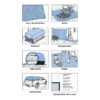 419231 41923 - Lona de polietileno 4 x 5 m, azul, 90 g/m2, ULTRA