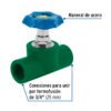 41981 - Válvula de globo PPR, 3/4" (25mm), FOSET